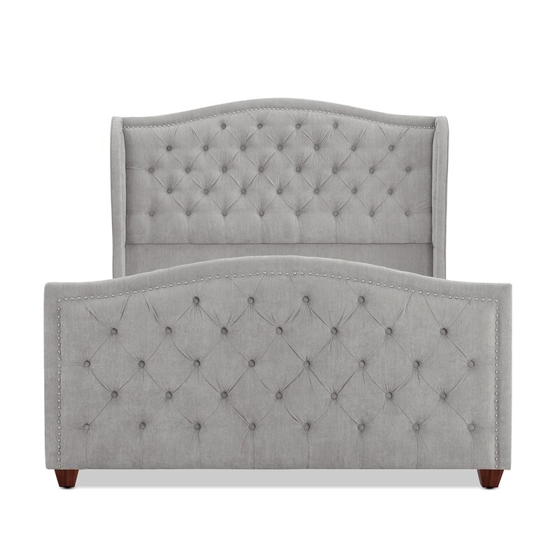 Coleman Upholstered Wingback Bed & Reviews | Birch Lane